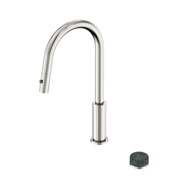 Nero Serenity Progressive Pull Out Kitchen Set With Verde Alpi Handle Brushed Nickel