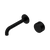 Nero Serenity Progressive Wall Basin Mixer 160mm Spout With Metal Handle Matte Black