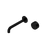 Nero Serenity Progressive Wall Basin/Bath Set 185mm Spout with Metal Handle Matte Black