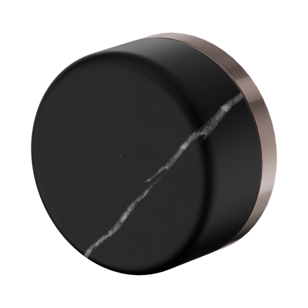 Nero Serenity Progressive Shower Mixer With Marquina Black Handle Brushed Bronze