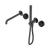 Nero Serenity Progressive Shower System With Spout With Marquina Black Handle And Slim Shower Gunmetal