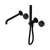 Nero Serenity Progressive Shower System With Spout With Marquina Black Handle And Slim Shower Matte Black