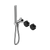 Nero Serenity Progressive Shower System With Marquina Black Handle And Slim Shower Chrome