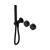 Nero Serenity Progressive Shower System With Marquina Black Handle And Slim Shower Matte Black