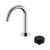Nero Serenity Progressive Basin Mixer Arc Spout With Marquina Black Handle Chrome