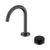 Nero Serenity Progressive Basin Mixer Arc Spout With Marquina Black Handle Gunmetal