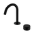 Nero Serenity Progressive Basin Mixer Arc Spout With Marquina Black Handle Matte Black