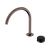 Nero Serenity Progressive Bath/Kitchen Mixer Arc Spout With Marquina Black Handle Brushed Bronze