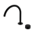 Nero Serenity Progressive Bath/Kitchen Mixer Arc Spout With Marquina Black Handle Matte Black