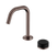 Nero Serenity Progressive Basin Mixer Edge Spout With Marquina Black Handle Brushed Bronze