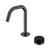 Nero Serenity Progressive Basin Mixer Edge Spout With Marquina Black Handle Gunmetal