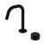 Nero Serenity Progressive Basin Mixer Edge Spout With Marquina Black Handle Matte Black