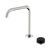 Nero Serenity Progressive Bath/Kitchen Mixer Edge Spout With Marquina Black Handle Brushed Nickel