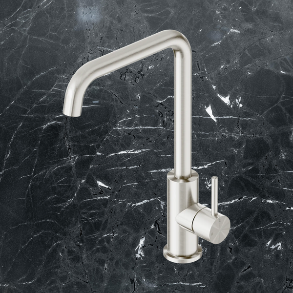 Nero Dolce II Sink Mixer Square Spout Brushed Nickel