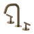 Nero Mecca Lever Basin Set Edge Spout Tumbled Antique Brass
