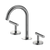 Nero Mecca Lever Basin Set Arc Spout Chrome