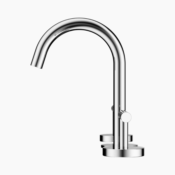 Nero Mecca Lever Basin Set Arc Spout Chrome