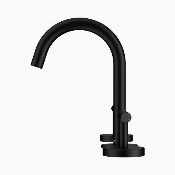 Nero Mecca Lever Basin Set Arc Spout Matte Black