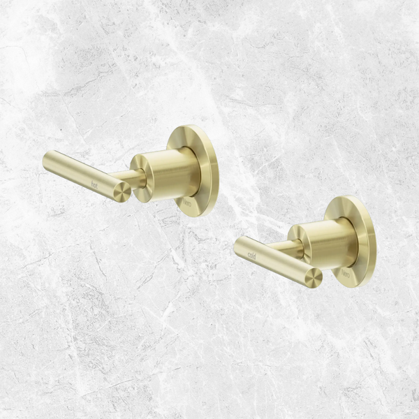 Nero Mecca Lever Wall Top Assemblies Shallow Fit Brushed Gold