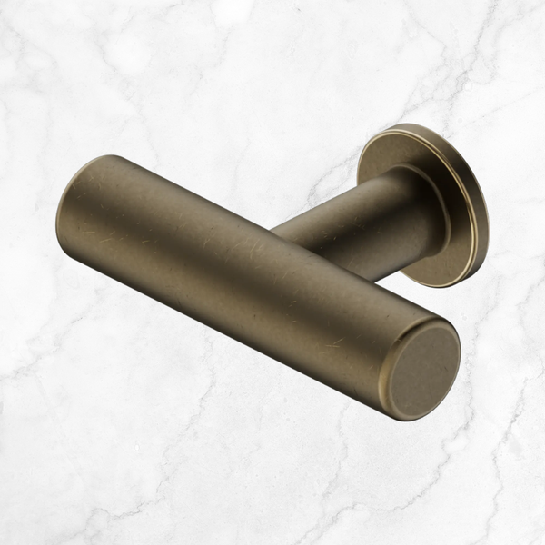 Nero Mecca T-Pull Handle Tumbled Antique Brass