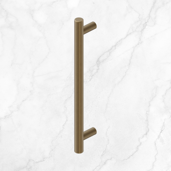 Nero Mecca Pull Handle 200mm Tumbled Antique Brass