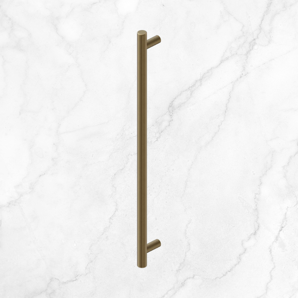 Nero Mecca Pull Handle 330mm Tumbled Antique Brass