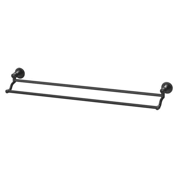 Nostalgia Double Towel Rail 760mm Antique Black