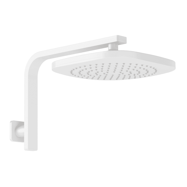 Phoenix Nuage High-Rise Shower Arm & Rose Matte White