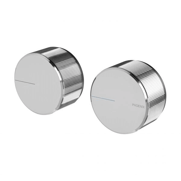 Axia Wall Top Assemblies 15mm Extended Spindles Chrome
