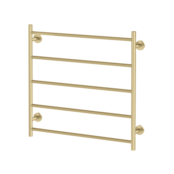 Phoenix Radii Heated Towel Ladder 750mm x 740mm Brushed Gold