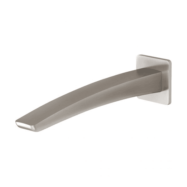 Phoenix Rush Wall Bath Outlet 230mm Brushed Nickel