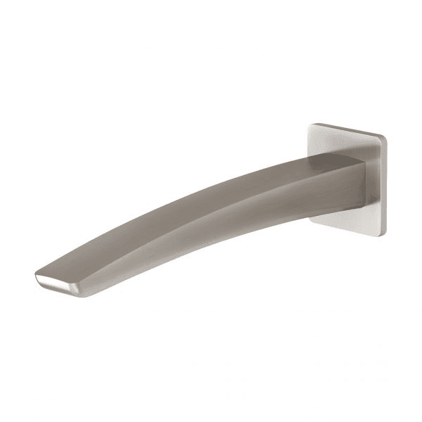 Rush Wall Bath Outlet 230mm Brushed Nickel