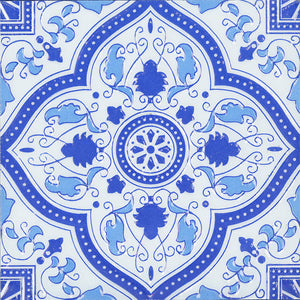 Tiles Marrakesh Persian Blue Gloss 200 x 200mm