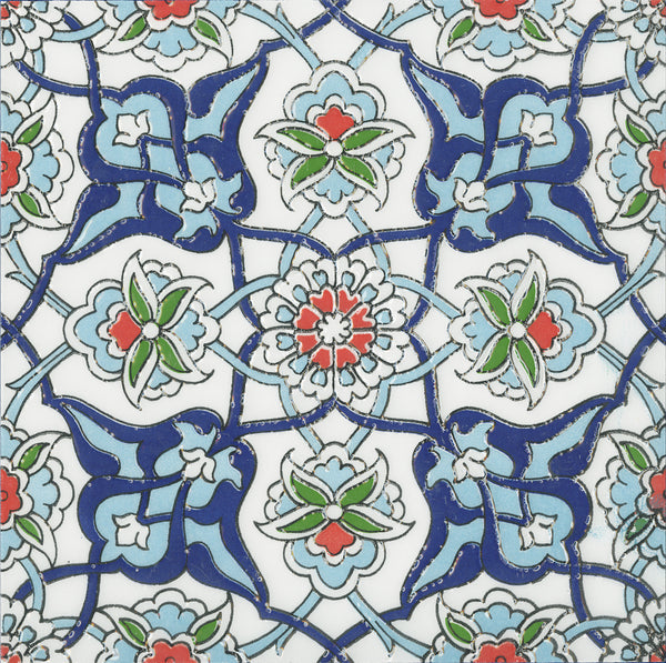 Tiles Marrakesh Turkish Blue Gloss 200 x 200mm