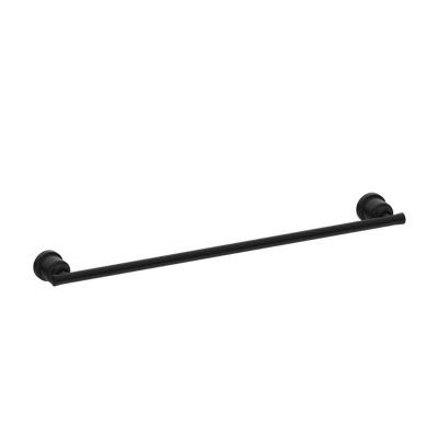 York Single Towel Rail 600mm Matte Black