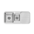 Phoenix 1000 Series 1 and 1/3 Left Hand Bowl Sink with Drainer and Taphole Stainless Steel