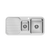 Phoenix 1000 Series 1 and 1/3 Right Hand Bowl Sink with Drainer and Taphole Stainless Steel
