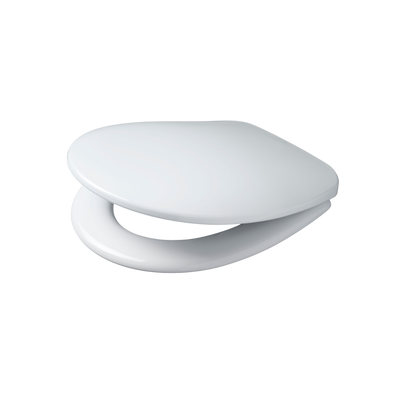 Caroma Profile Soft Close Seat Chrome Hinge with GermGard® White
