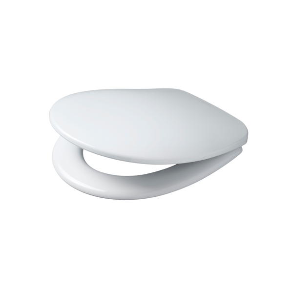 Caroma Profile Soft Close Seat Chrome Hinge with GermGard® White