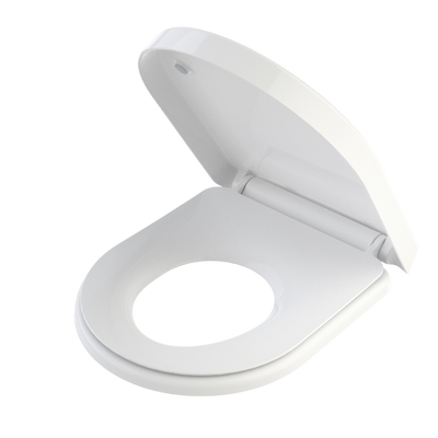 Caroma Family D Shape Toilet Seat GermGard White