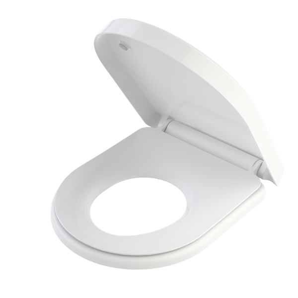 Caroma Family D Shape Toilet Seat GermGard White