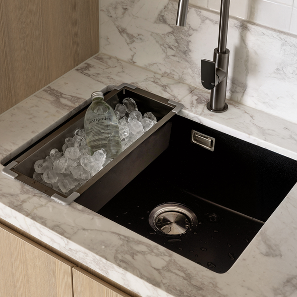 Phoenix 5000 Series Large Single Bowl Sink Matte Black