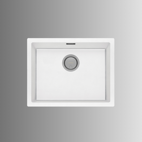 Phoenix 5000 Series Large Single Bowl Sink Matte White