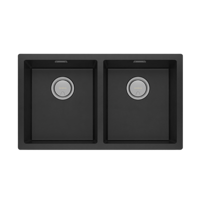 Phoenix 5000 Series Double Bowl Sink Matte Black