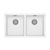 Phoenix 5000 Series Double Bowl Sink Matte White