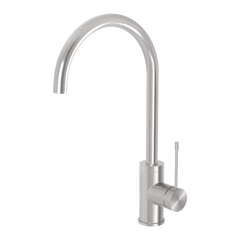 Phoenix Vivid Slimline SS 316 Sink Mixer 200mm Gooseneck Stainless Steel Lead Free