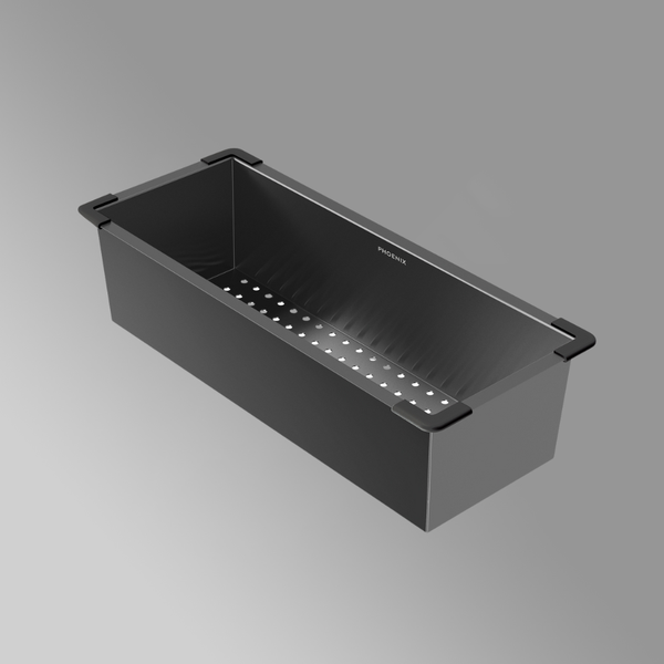 Phoenix Stainless Steel Colander Brushed Carbon