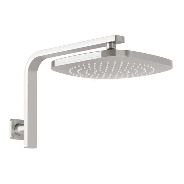 Phoenix Nuage High-Rise Shower Arm & Rose Brushed Nickel