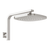 Phoenix Nuage High-Rise Shower Arm & Rose Brushed Nickel