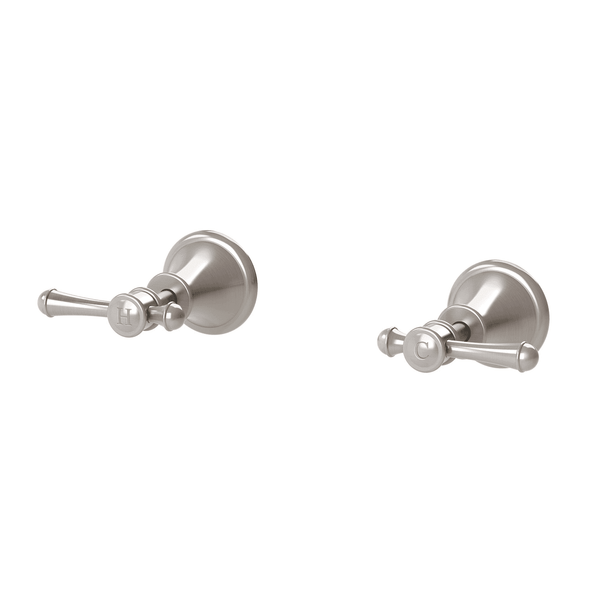 Phoenix Nostalgia Lever Wall Top Assemblies Brushed Nickel